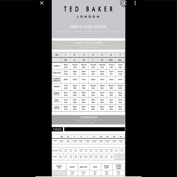 TED Baker men’s maroon striped dress shirt size 16 34/35 USL - Picture 6 of 7